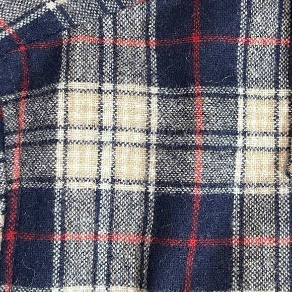 NWT Old Stock Woodland Large Wool Blend Plaid Shirt Jacket Outdoor Workwear USA - Picture 7 of 12
